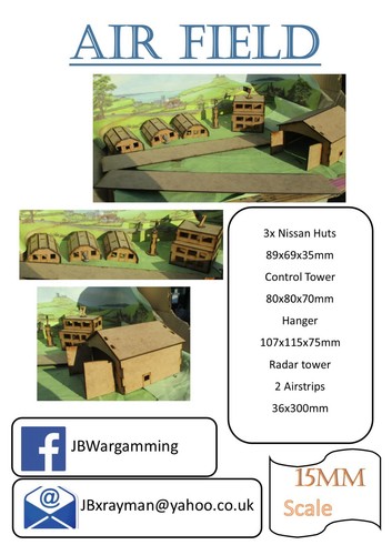 15mm wargame airfield scenery - wargame,