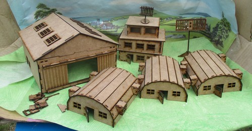 20mm airfield wargame - 20mm, scenery