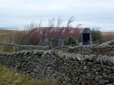 Photo A2 Nissen hut behind dry